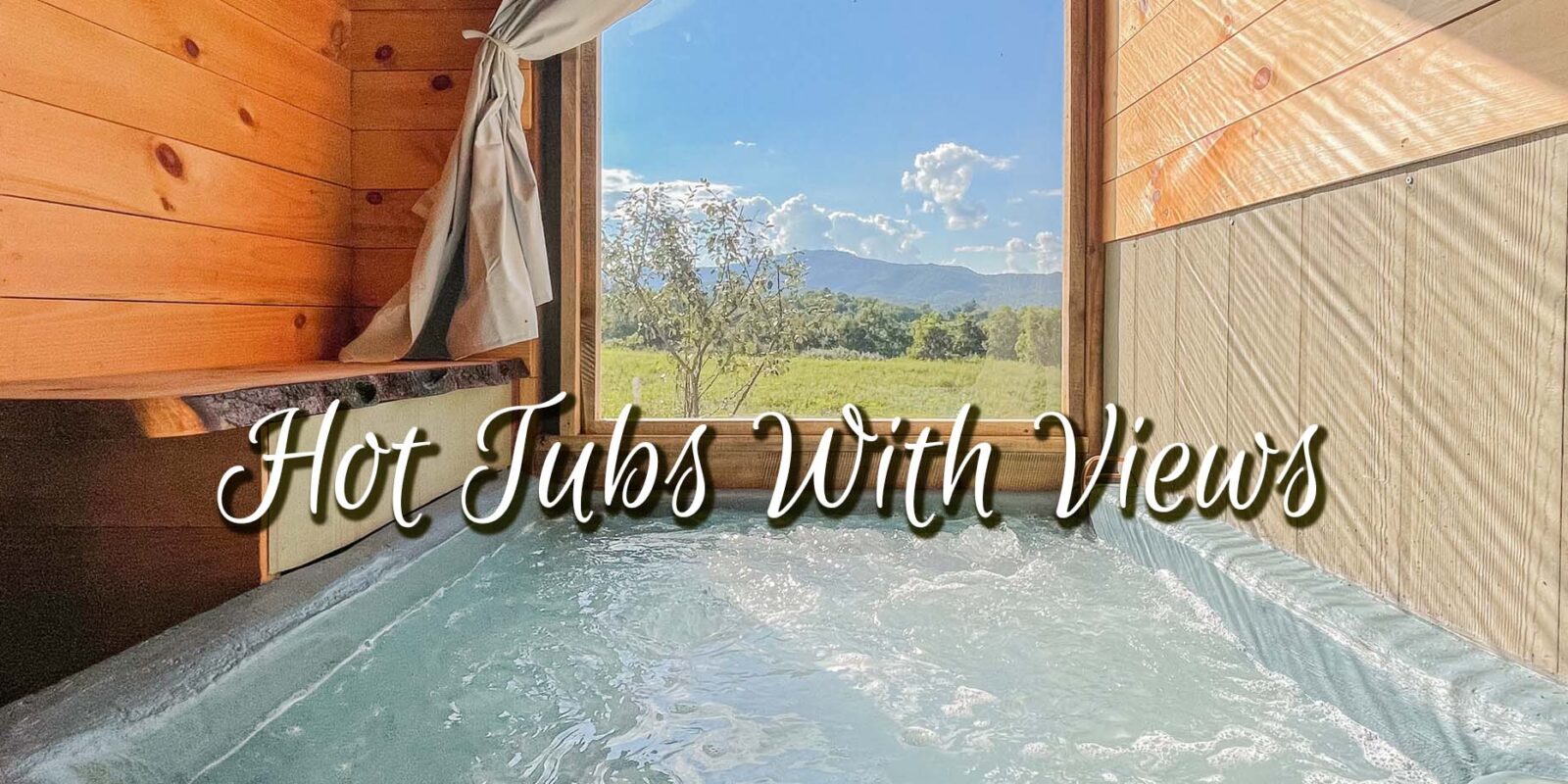 glamping with hot tub